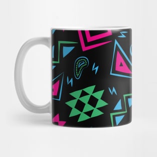 Aztec Vintage symbols neon colours Mug